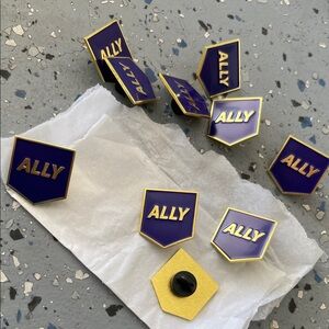 Purple and Gold Ally Pronoun Pins